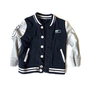 IKKS Navy Varsity Jacket